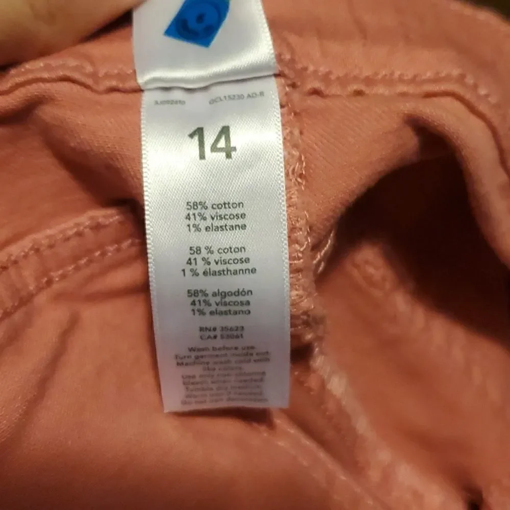 Carters Girls Size 14 Coral Ankle Length Jeggings